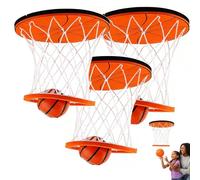 Hanging Indoor Basketball Hoop On The Ceiling Mini Basketball Game Set for Bedroom Fun Stress Relieving Toy for Kids and Adults (3 pièces)