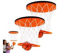 Hanging Indoor Basketball Hoop On The Ceiling Mini Basketball Game Set for Bedroom Fun Stress Relieving Toy for Kids and Adults (2 pièces)