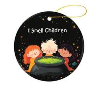 Hanging Je Sens Les Enfants Ornements Céramique Noël Suspendre pour Vacances Fête Maison