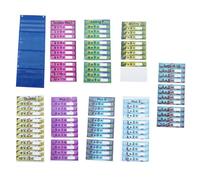 Hanging Math Pocket Schéma de poche 50 cartes (48 couleurs + 2 pour enfants, école, maison, mur d'apprentissage, dossier, poche de comptage, carte de poche, pour l'apprentissage de la maison, la salle