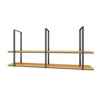 Hanging Plant Shelves - Ceiling-Mounted Flower Pot Stand & Kitchen Organizer Rack - Floating Display Shelves & Wine Holder