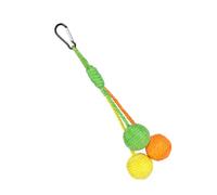 Hanging Sisal Sphere Toy for Cats Promoue Le Jeu Interactif Santé Sphère Colorée Toy Sisal Cats Interactifs Naturels pour Intérieur