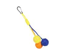 Hanging Sisal Sphere Toy for Cats Promoue Le Jeu Interactif Santé Sphère Colorée Toy Sisal Cats Interactifs Naturels pour Intérieur