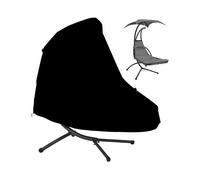 Hanging Sun Lounger Cover with Stand, 420D Double Layer PU Super Waterproof and Dustproof Curved Steel Hanging Outdoor Accessory