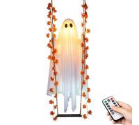 Hanging Swing Ghost - Outdoor Halloween Decoration | 47 Inch Lighted