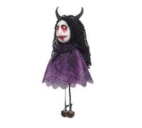 Hanging Witch Doll - Cloth Ghost Pendant | Halloween Bell Ornament