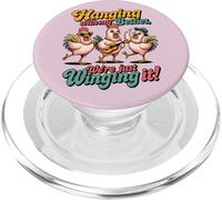 Hanging with My Besties Funny Friends Night Out Chicken PopSockets PopGrip pour MagSafe