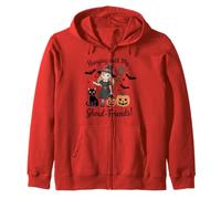 Hanging with My Ghoul Friends Chemise Mignonne sorcière Chat Citrouille Sweat à Capuche