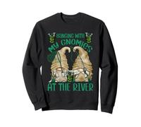Hanging with My Gnomies at The River - Funny Fishing GNOME Sweatshirt