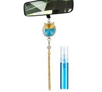 Hangings Diffuseur de désodorisant pour voiture - Diffuseur de parfum de voiture en strass avec crochet pour rétroviseur | Clip de parfum décoratif | Accessoire de décoration intérieure automobile