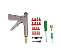 HANGKAI Kit d'outils de réparation de pneus de voiture avec bouchons champignons Buses Tubeless Kit de réparation de crevaison de pneu sans chambre à air pour moto, voiture, camion, tracteur, vélo