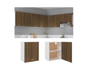 Hangkast 50x31x60 cm bewerkt hout bruin eikenkleur815587