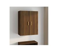 Vidaxl Armoire Murale Suspendue Chêne Marron 69,5x34x90 Cm Multicolore