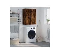 Hangkast 69,5x34x90 cm gerookt eikenkleurig828449