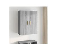 Armoire Murale Suspendue Chêne Fumé 69,5x34x90 cm Suspendue Salon vidaXL