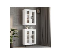 vidaXL Armoire murale suspendue 812285 Blanc 69,5 x 34 x 90 cm