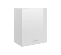 vidaXL Hangkast Lyon 50x31x60 cm bewerkt hout hoogglans wit801265 Blanc G