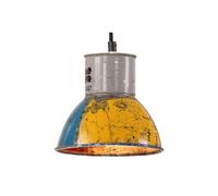 Vidaxl Lampe Suspendue Industrielle 25 W Multicolore Ronde 17 Cm E27