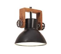 vidaXL Lampe suspendue industrielle ronde 25 W E27 19 cm Noir 320537