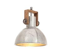 Hanglamp industrieel rond 25 W E27 30 cm zilverkleurig320530
