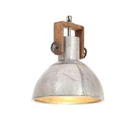 Vidaxl Lampe Suspendue Industrielle 25 W Argenté Rond 30 Cm E27 Argenté