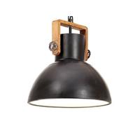 Vidaxl Lampe Suspendue Industrielle 25 W Noir Rond 30 Cm E27 Noir