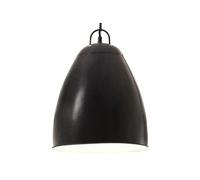 Vidaxl Lampe Suspendue Industrielle 25 W Noir Rond 32 Cm E27 Noir
