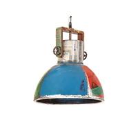 Vidaxl Lampe Suspendue Industrielle 25 W Multicolore Ronde 40 Cm E27