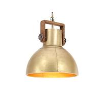 Hanglamp industrieel rond 25 W E27 40 cm messingkleurig320532