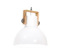 Vidaxl Lampe Suspendue Industrielle 25 W Blanc Rond 40 Cm E27 Blanc