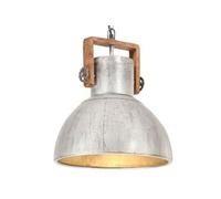 Vidaxl Lampe Suspendue Industrielle 25 W Argenté Rond 40 Cm E27 Argenté
