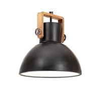 Hanglamp industrieel rond 25 W E27 40 cm zwart320535