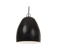 Vidaxl Lampe Suspendue Industrielle 25 W Noir Rond 42 Cm E27 Noir