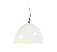 Vidaxl Lampe Suspendue Industrielle Vintage 25 W Blanc Rond 31 Cm E27 Blanc