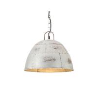 vidaXL Hanglamp industrieel vintage rond 25 W E27 31 cm zilverkleurig320546 Argent G