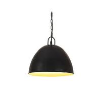 Hanglamp industrieel vintage rond 25 W E27 31 cm zwart320548