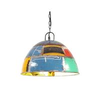 vidaXL Lampe suspendue industrielle vintage ronde 41 cm E27 25 W Multicolore