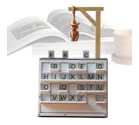 Hangmane Jeu de société de jeu imprimé en 3D, jeu de table de divertissement avec design de livre - Jeu de devinettes imprimé en 3D - Jeu de devinettes en anglais