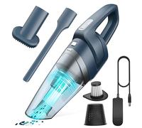 Hangorize Aspirateur à Main, Aspirateur sans Fil 120W, Aspirateur de Voiture avec suceur à Fentes, Aspirateur à Main Multifonctionnel pour Voiture, maison-D06