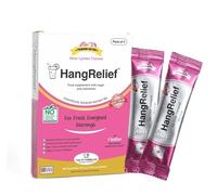 HangRelief pour des matins frais et pleins d’énergie - Formule de soutien après-soirée en instance de brevet, 7 sachets (5,6 g) | Formulé au Royaume-Uni-Rose Litchi