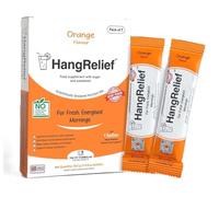 HangRelief pour des matins frais et pleins d’énergie - Formule de soutien après-soirée en instance de brevet, 7 sachets (5,6 g) | Formulé au Royaume-Uni-Orange