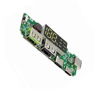 Hangsu 18650 Batterie lithium-ion Tableau de charge numérique avec écran d'affichage, module d'alimentation mobile avec protections contre les surdécharges Module d'alimentation mobile portable