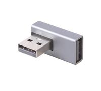 Hangsu Adaptateur de connecteur d'extension USB 3.0 mâle vers femelle coudé vers le haut à 90 degrés pour ordinateur portable PC convertisseur USB