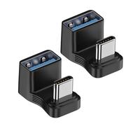 Hangsu Adaptateur USB 3.1 type C mâle vers femelle en forme de U 1 à 2 PD100W 4K60HZ Affichage Charge rapide USB Convertisseurs Type