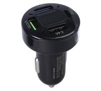 Hangsu Adaptateur USB de charge de voiture 66 W 4 ports super rapide 4,8 A/rapide 3,0 + 2,4 A/66 W + 3,1 A pour téléphone Ph