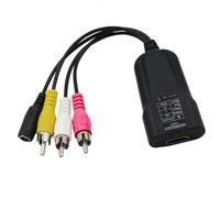 Hangsu Adaptateur vidéo HDTV vers AVI - Processeur vidéo dense - Design anti-interférence avancé - Parfait pour une sortie impeccable - Processeur HDTV LED