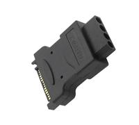 Hangsu Adaptateurs d'alimentation ABS SATAs-IDE : connecteur Femelle 15 Broches à 4 Broches pour Une compatibilité améliorée SATA vers Adaptateur d'alimentation IDE
