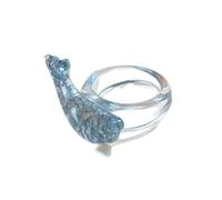Hangsu Anneaux scintillants tendance en forme de dauphin, accessoire ergonomique en résine pour cadeaux tendance et occasions spéciales, One Size, Comme décrit, Comme décrit.