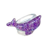 Hangsu Anneaux scintillants tendance en forme de dauphin, accessoire ergonomique en résine pour cadeaux tendance et occasions spéciales, One Size, Comme décrit, Comme décrit.