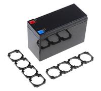 Hangsu Boîtier de batterie en ABS noir élégant avec support à quatre maillons 32650/32700 - Coque en plastique pratique - Installation simple